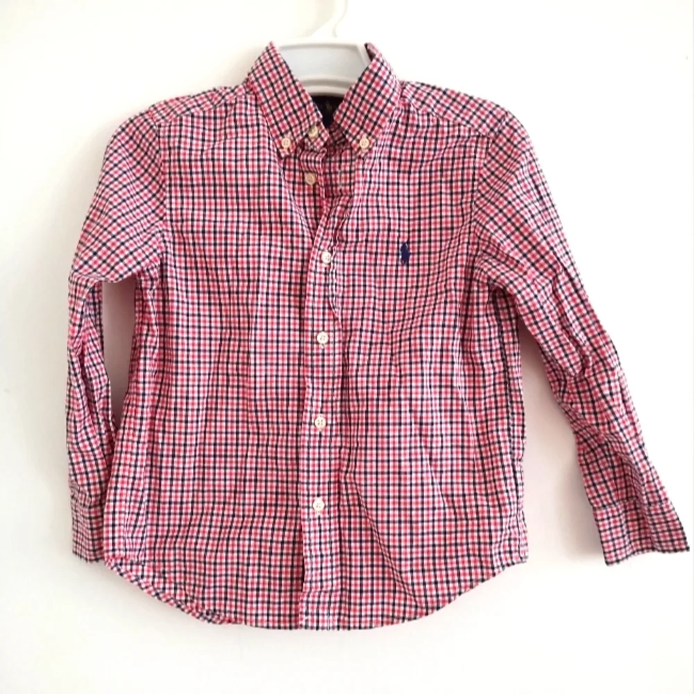 Ralph Lauren Boys Cotton Button Down Shirt Top